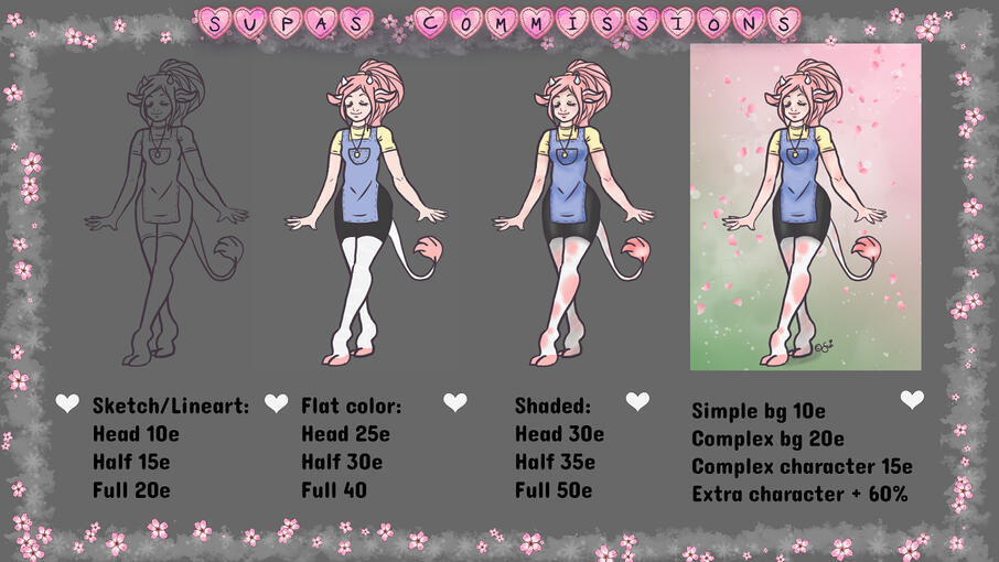 Commission sheet